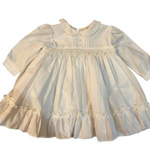 Charleston child hand smocked communion dress 6 months